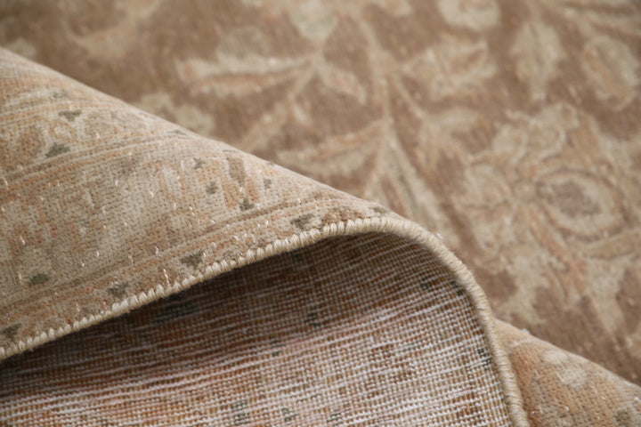 Hand Knotted Vintage Persian Kashan Wool Rug 9' 5" x 13' 3" - No. AT15332