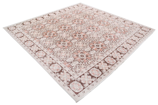 Hand Knotted Serenity Wool Rug 7' 10" x 7' 10" - No. AT67518