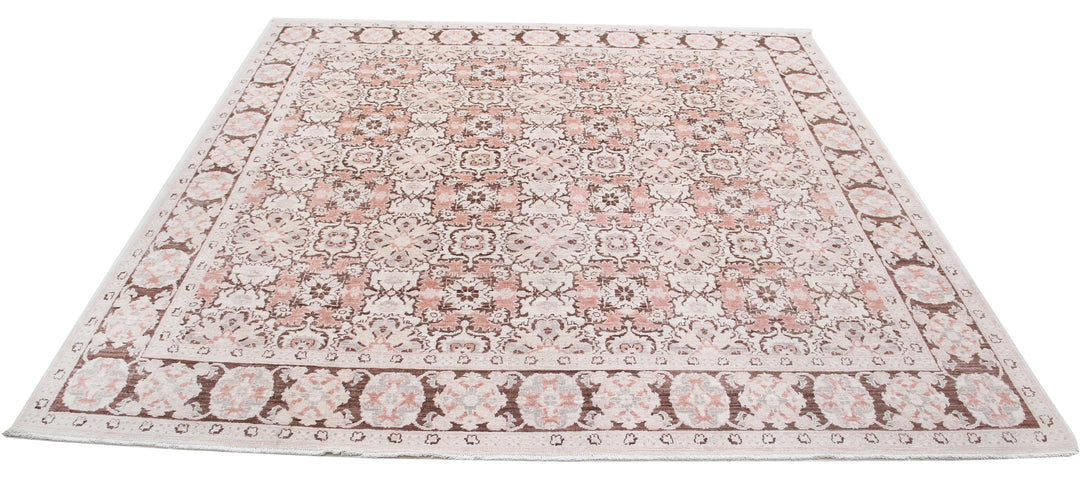 Hand Knotted Serenity Wool Rug 7' 10" x 7' 10" - No. AT67518