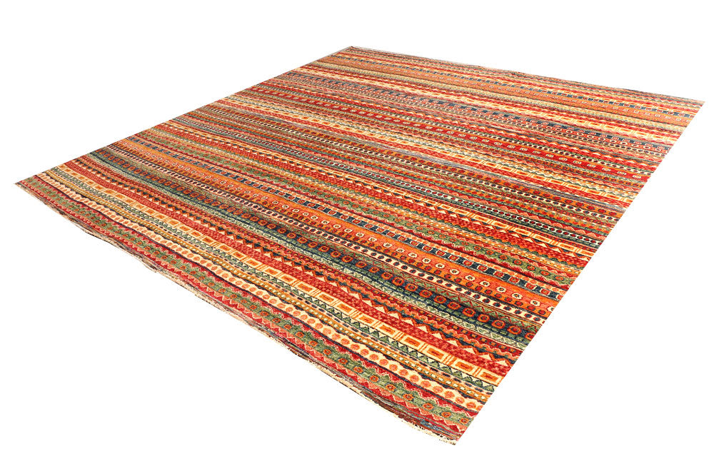 Multi Colored Gabbeh 9' 11 x 10' 2 - No. 50760 - ALRUG Rug Store