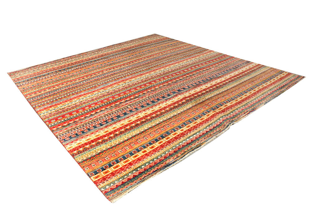 Multi Colored Gabbeh 9' 11 x 10' 2 - No. 50760 - ALRUG Rug Store