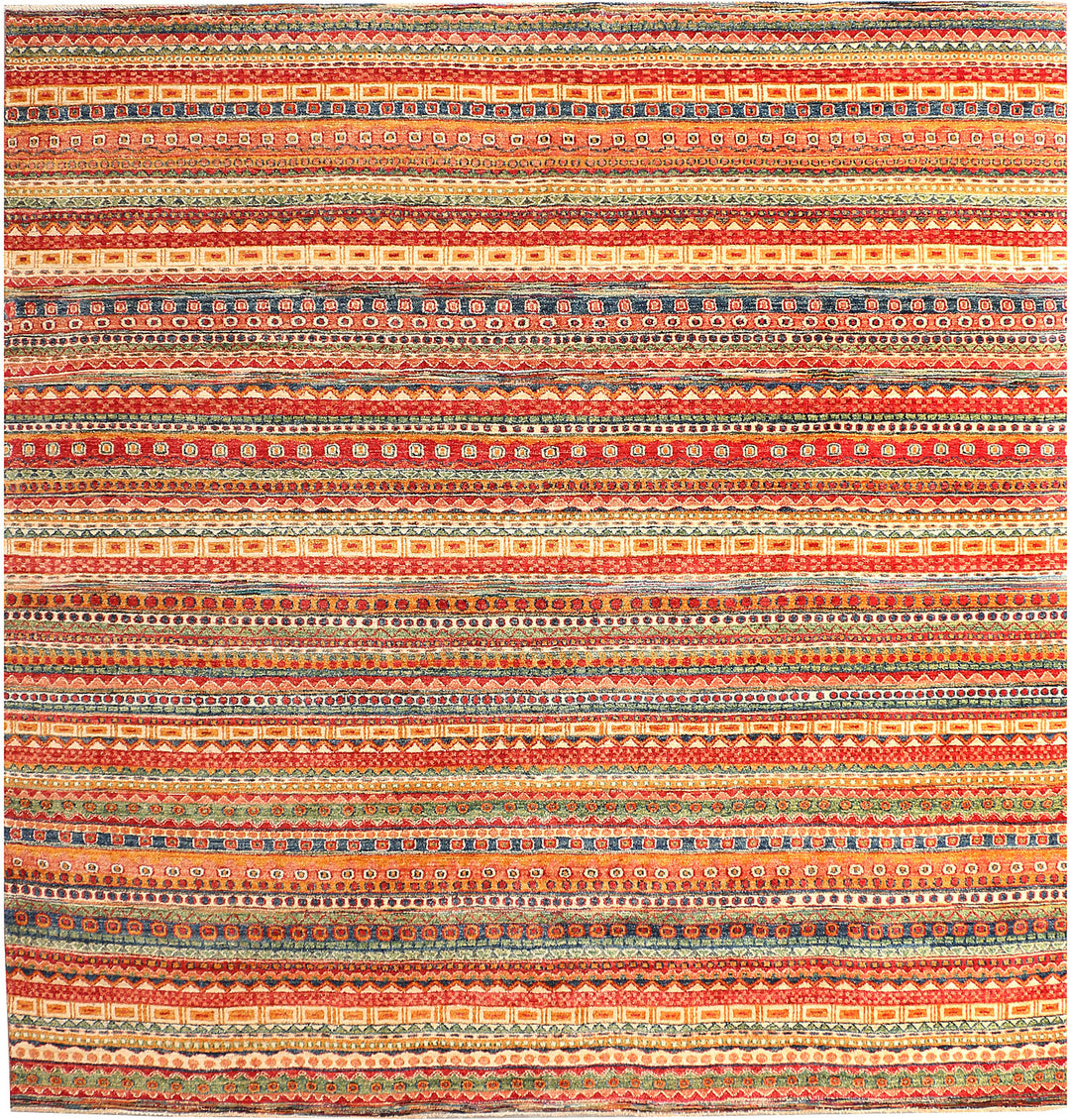 Multi Colored Gabbeh 9' 11 x 10' 2 - No. 50760 - ALRUG Rug Store