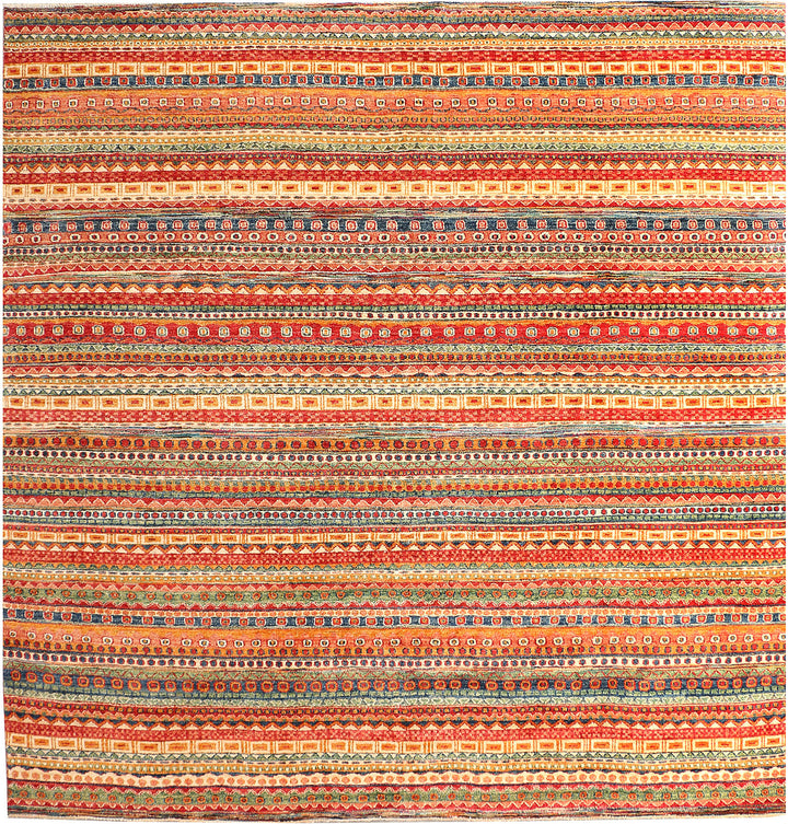 Multi Colored Gabbeh 9' 11 x 10' 2 - No. 50760 - ALRUG Rug Store