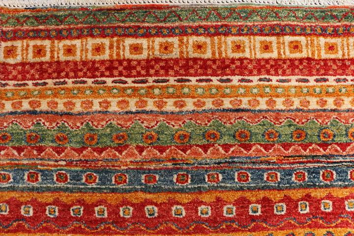 Multi Colored Gabbeh 9' 1 x 12' - No. 50761 - ALRUG Rug Store