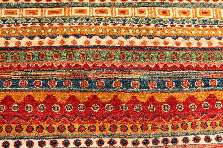 Multi Colored Gabbeh 9' 1 x 12' - No. 50761 - ALRUG Rug Store
