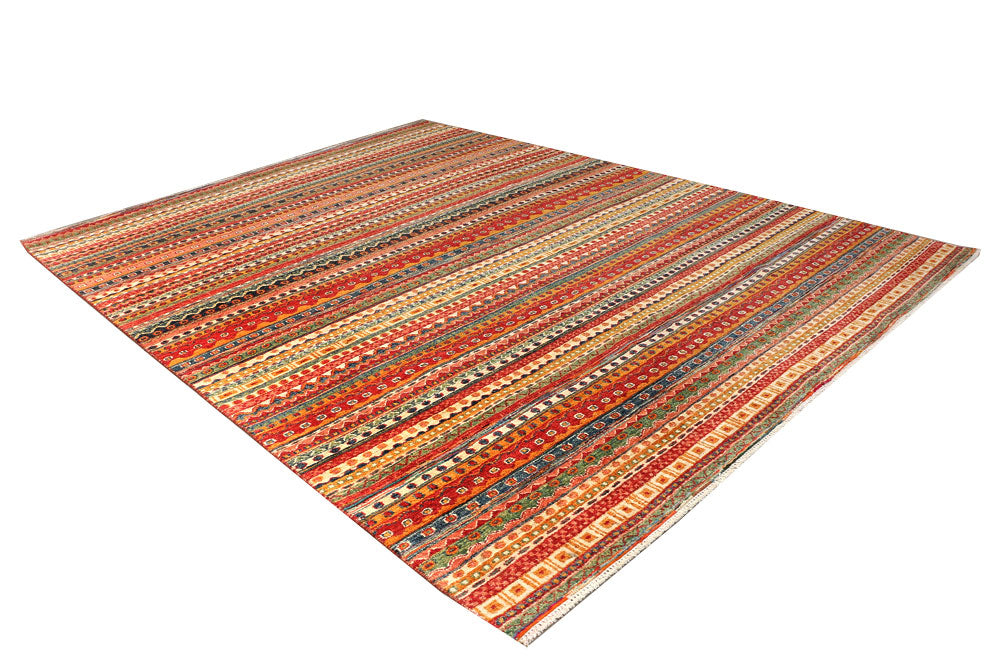 Multi Colored Gabbeh 9' 1 x 12' - No. 50761 - ALRUG Rug Store