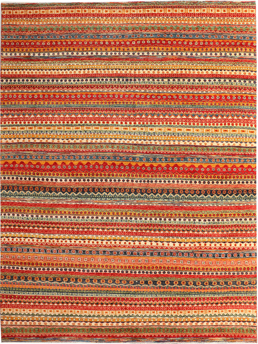 Multi Colored Gabbeh 9' 1 x 12' - No. 50761 - ALRUG Rug Store