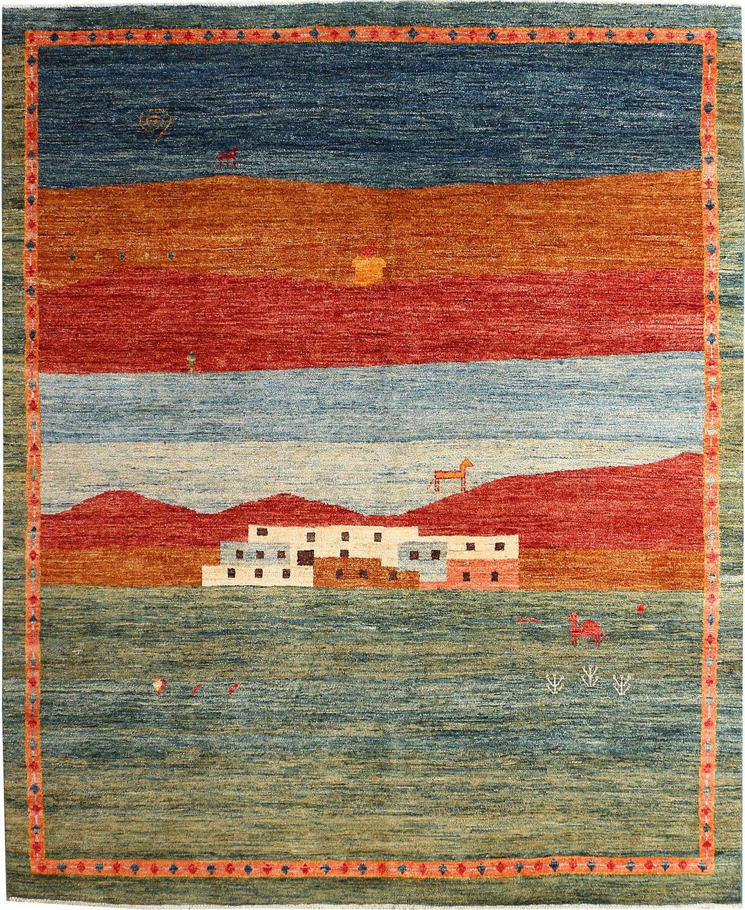 Gabbeh 7' 11 x 9' 10 - No. 50762 - ALRUG Rug Store