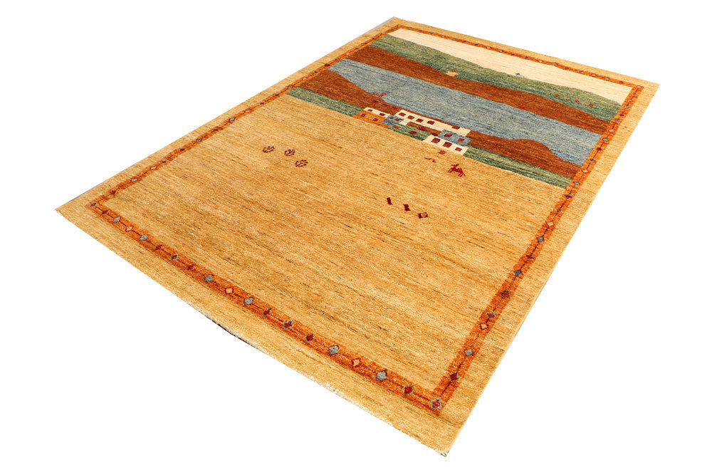 Multi Colored Gabbeh 5' 6 x 8' 1 - No. 50764 - ALRUG Rug Store