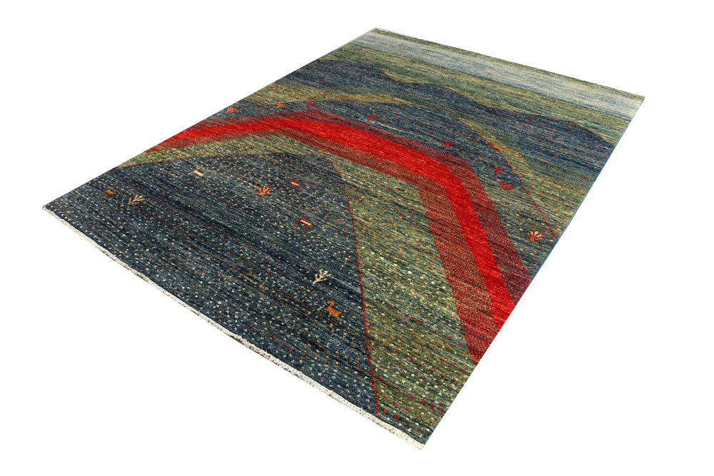 Multi Colored Gabbeh 5' 8 x 8' - No. 50765 - ALRUG Rug Store