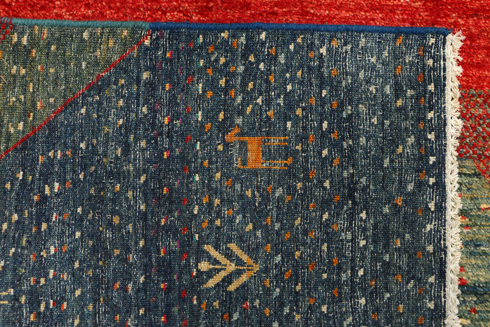 Multi Colored Gabbeh 5' 8 x 8' - No. 50765 - ALRUG Rug Store