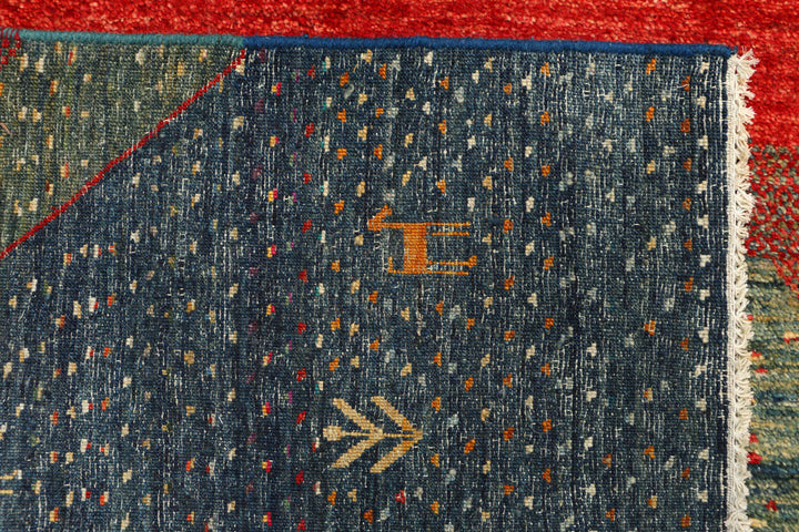 Multi Colored Gabbeh 5' 8 x 8' - No. 50765 - ALRUG Rug Store