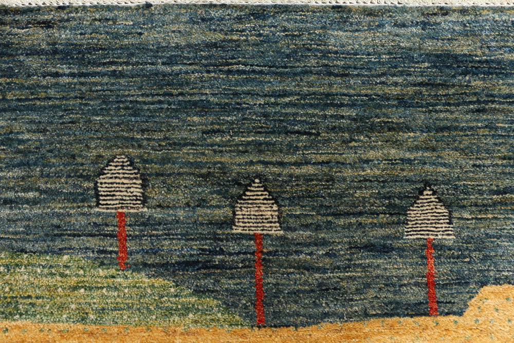 Multi Colored Gabbeh 5' 7 x 8' 1 - No. 50766 - ALRUG Rug Store