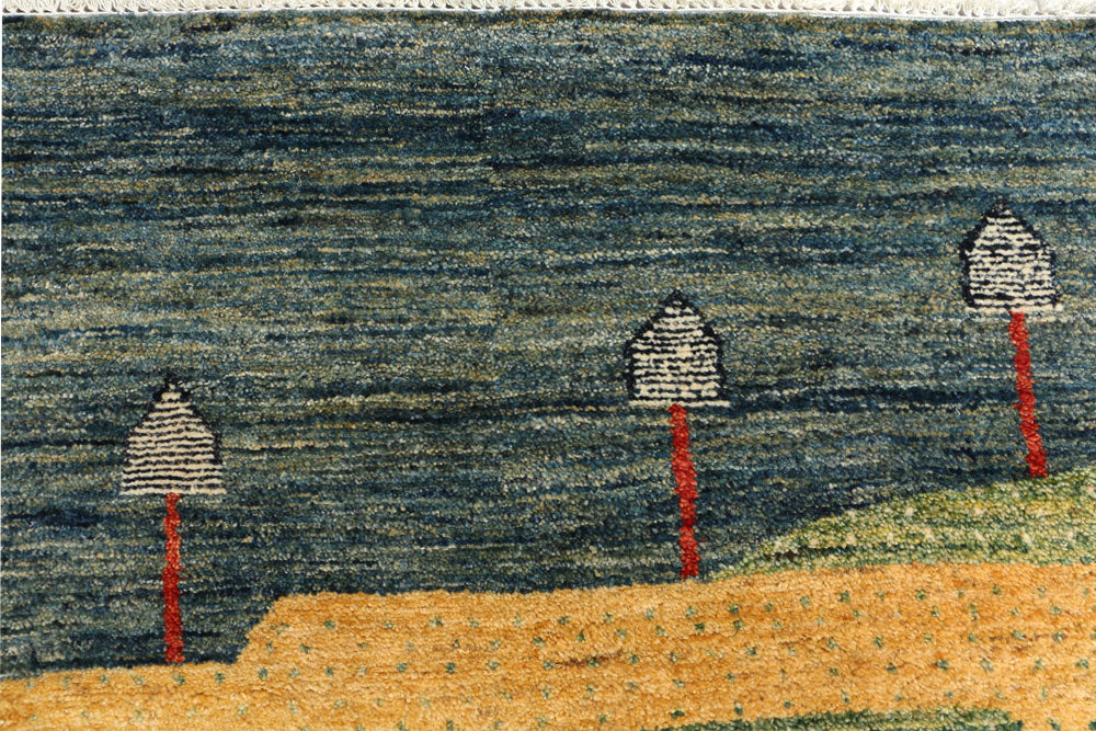 Multi Colored Gabbeh 5' 7 x 8' 1 - No. 50766 - ALRUG Rug Store