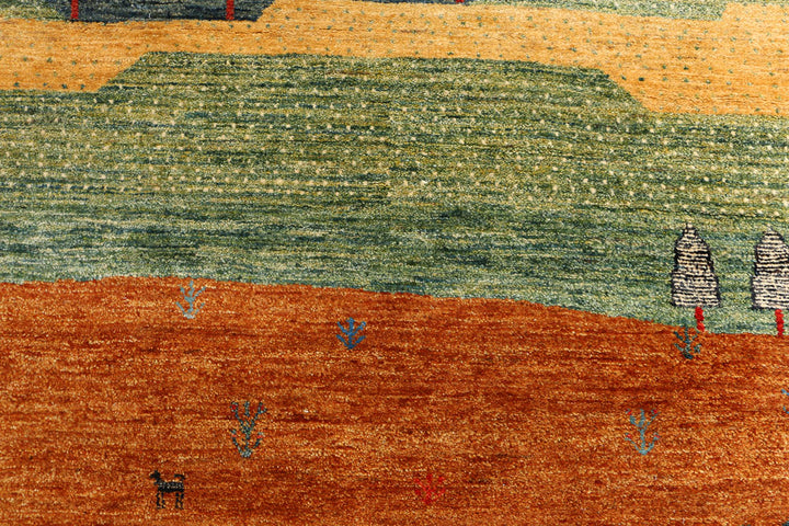 Multi Colored Gabbeh 5' 7 x 8' 1 - No. 50766 - ALRUG Rug Store