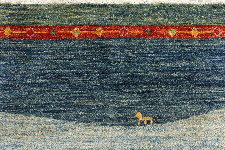 Multi Colored Gabbeh 5' 9 x 8' - No. 50767 - ALRUG Rug Store