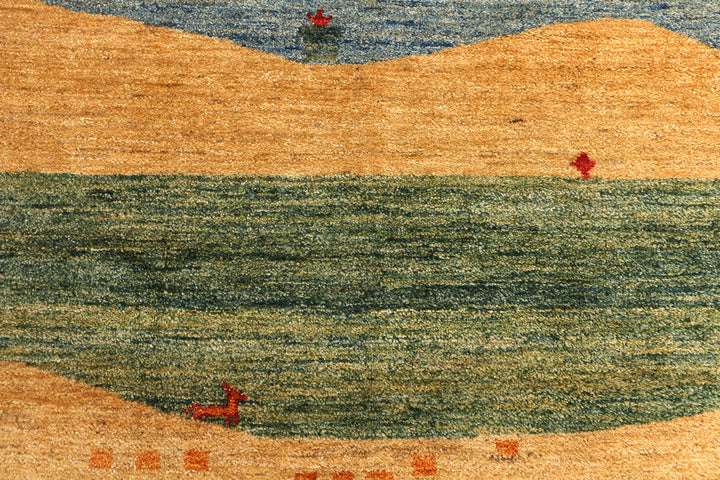 Multi Colored Gabbeh 5' 9 x 8' - No. 50767 - ALRUG Rug Store