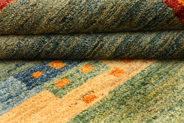 Multi Colored Gabbeh 5' 9 x 8' - No. 50767 - ALRUG Rug Store