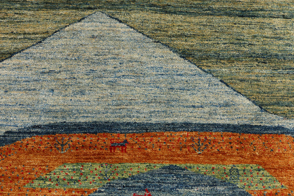 Multi Colored Gabbeh 5' 7 x 8' - No. 50768 - ALRUG Rug Store