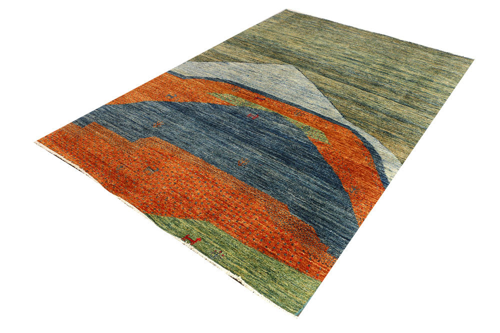 Multi Colored Gabbeh 5' 7 x 8' - No. 50768 - ALRUG Rug Store