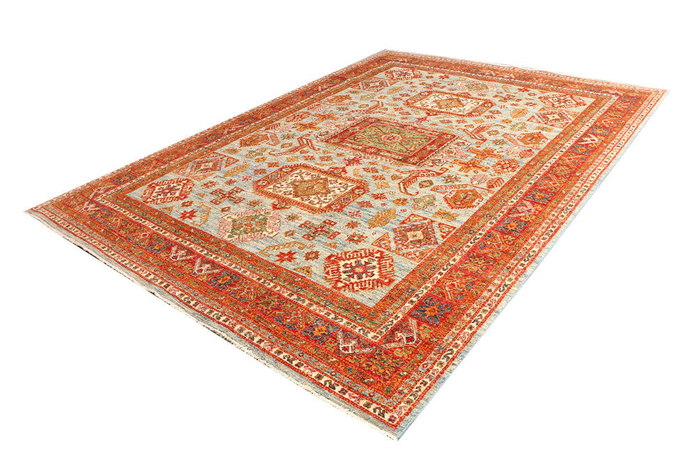 Light Grey Kazak 8' 1 x 11' 2 - No. 50769 - ALRUG Rug Store