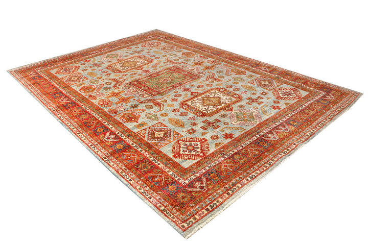 Light Grey Kazak 8' 1 x 11' 2 - No. 50769 - ALRUG Rug Store