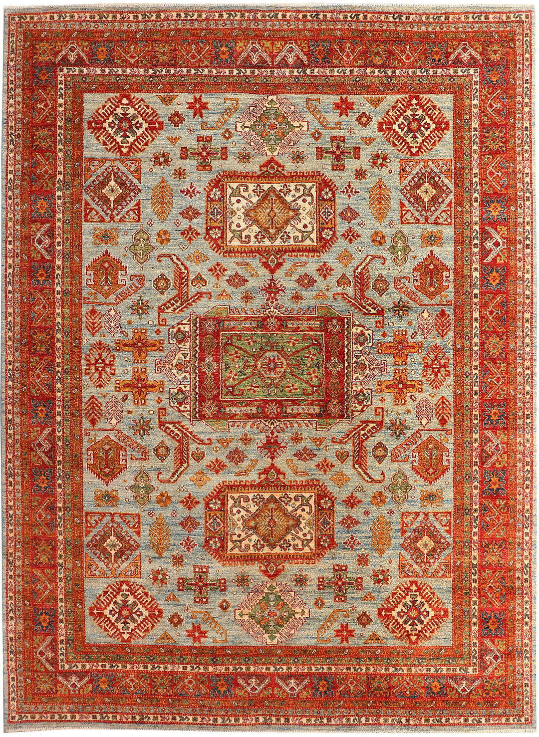Light Grey Kazak 8' 1 x 11' 2 - No. 50769 - ALRUG Rug Store
