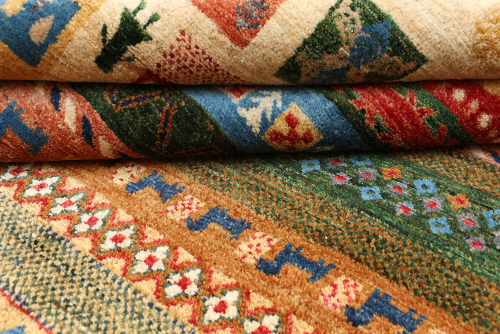 Multi Colored Gabbeh 6' 8 x 10' - No. 50771 - ALRUG Rug Store