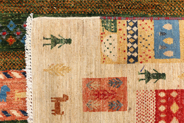 Multi Colored Gabbeh 6' 8 x 10' - No. 50771 - ALRUG Rug Store