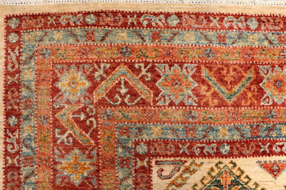 Navajo White Kazak 9' 2 x 12' 3 - No. 50772 - ALRUG Rug Store