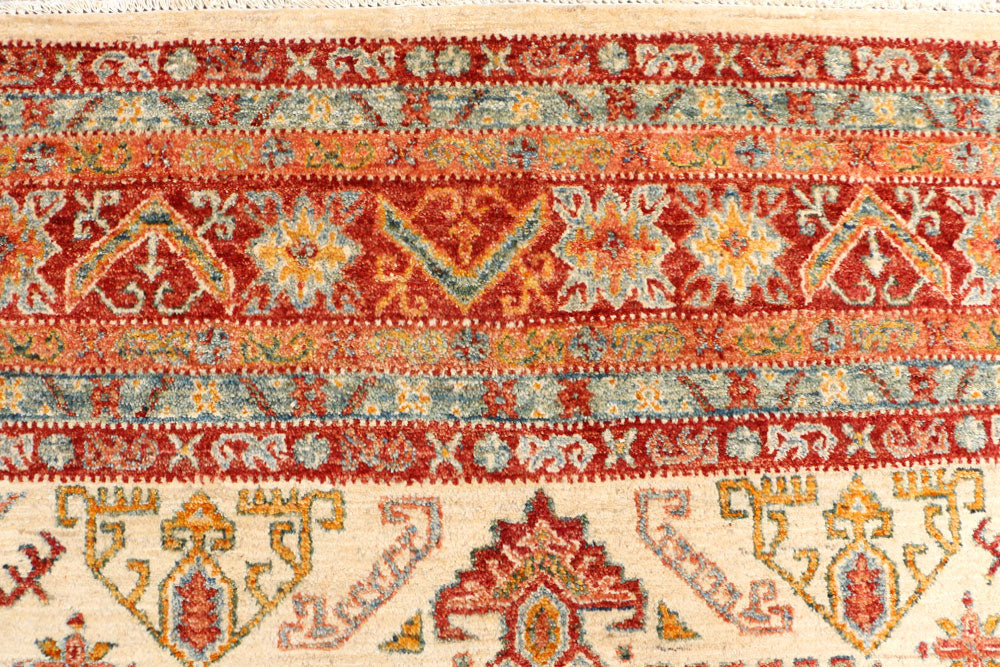 Navajo White Kazak 9' 2 x 12' 3 - No. 50772 - ALRUG Rug Store