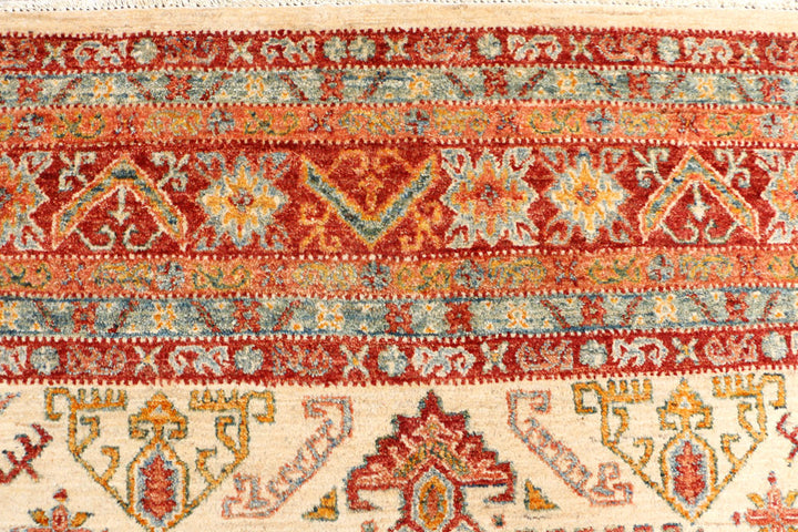 Navajo White Kazak 9' 2 x 12' 3 - No. 50772 - ALRUG Rug Store