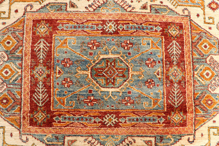 Navajo White Kazak 9' 2 x 12' 3 - No. 50772 - ALRUG Rug Store