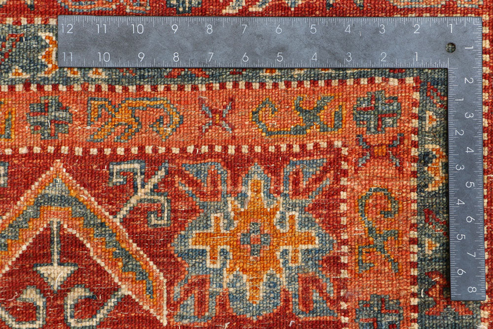 Navajo White Kazak 9' 2 x 12' 3 - No. 50772 - ALRUG Rug Store