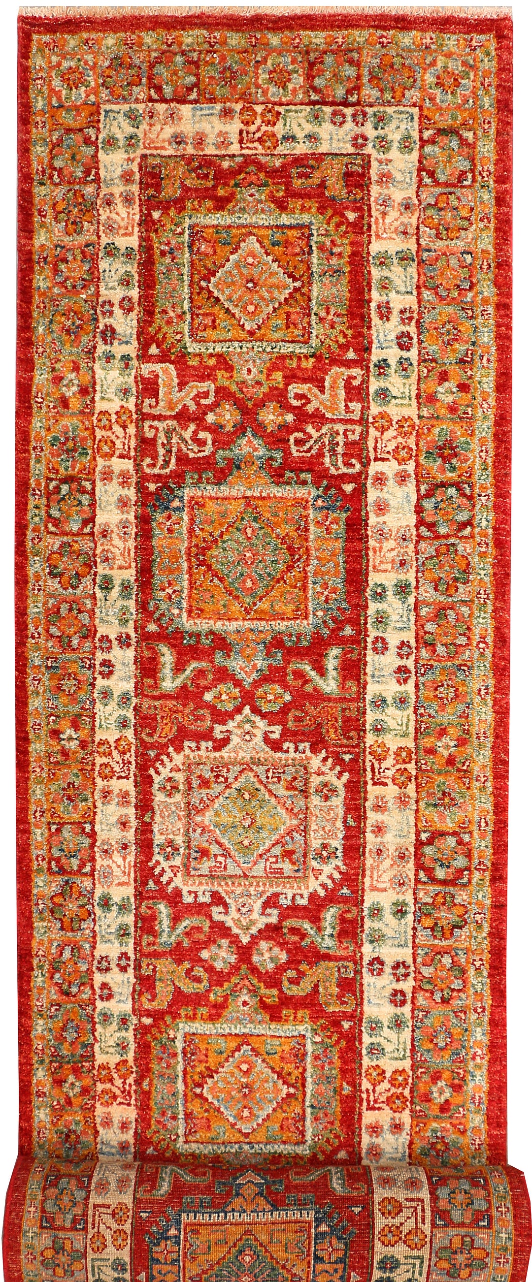 Firebrick Kazak 2' 6 x 14' 8 - No. 50775 - ALRUG Rug Store
