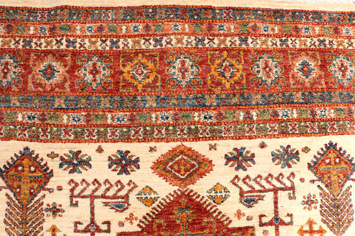 Blanched Almond Kazak 10' x 14' 7 - No. 50777 - ALRUG Rug Store