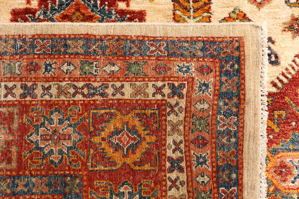 Blanched Almond Kazak 10' x 14' 7 - No. 50777 - ALRUG Rug Store