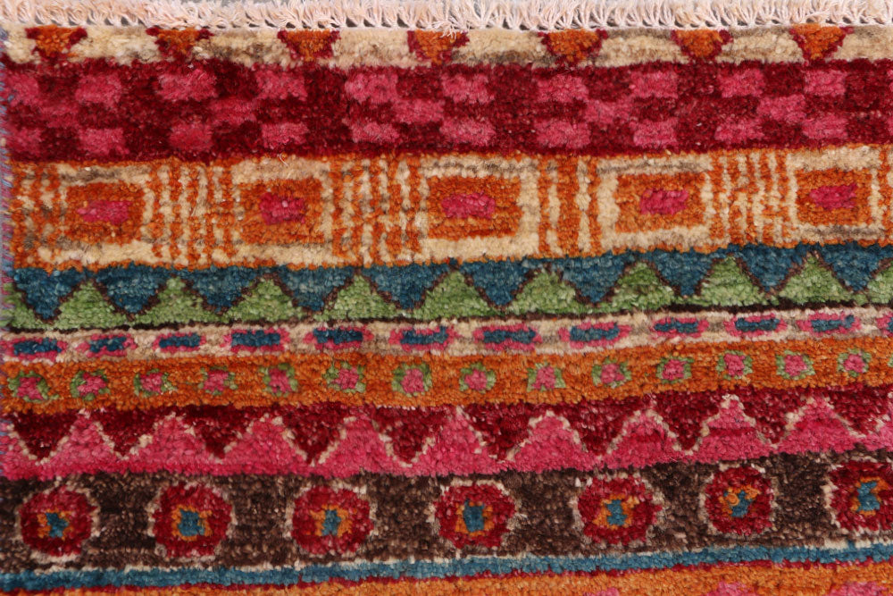 Multi Colored Gabbeh 2' 7 x 16' - No. 50791 - ALRUG Rug Store