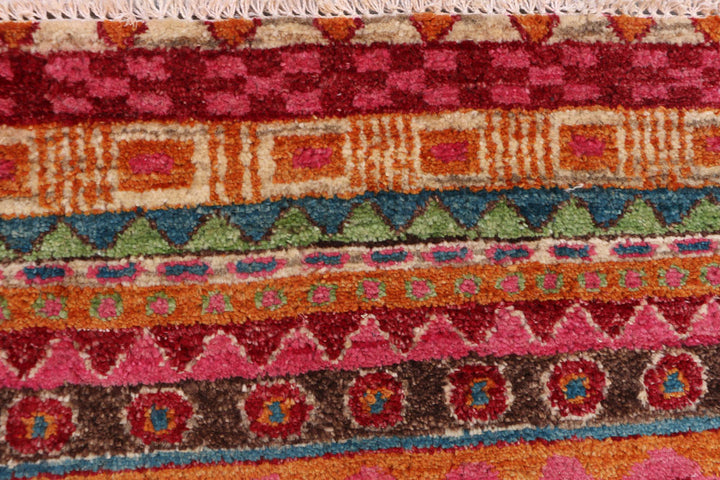 Multi Colored Gabbeh 2' 7 x 16' - No. 50791 - ALRUG Rug Store