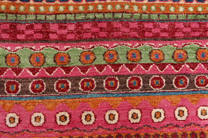 Multi Colored Gabbeh 2' 7 x 16' - No. 50791 - ALRUG Rug Store