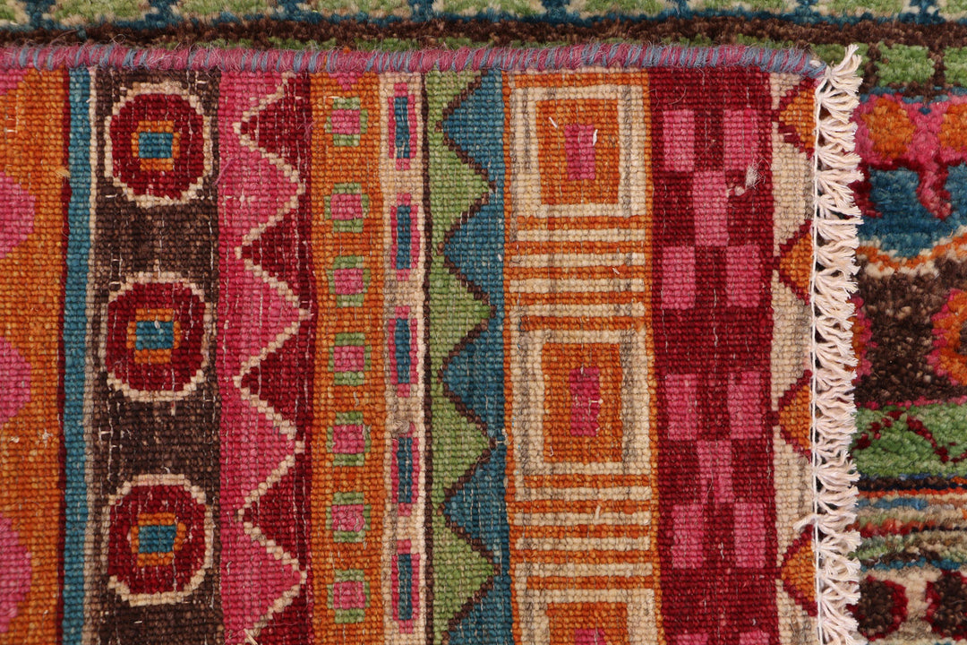 Multi Colored Gabbeh 2' 7 x 16' - No. 50791 - ALRUG Rug Store