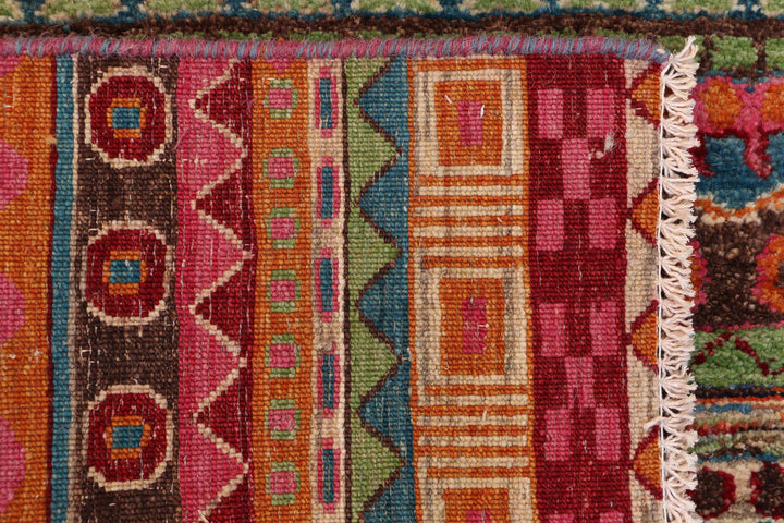 Multi Colored Gabbeh 2' 7 x 16' - No. 50791 - ALRUG Rug Store