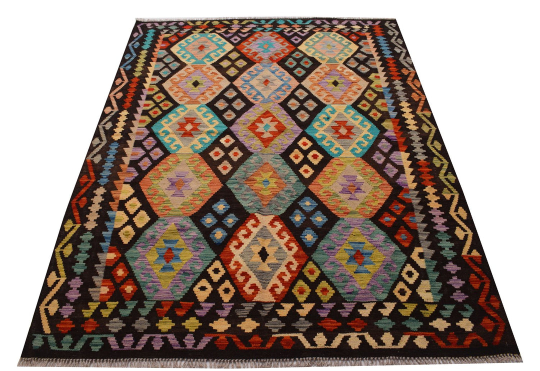 Vegetable Kilim 5' x 6' 5 (ft) - No. AL49981 - ALRUG Rug Store