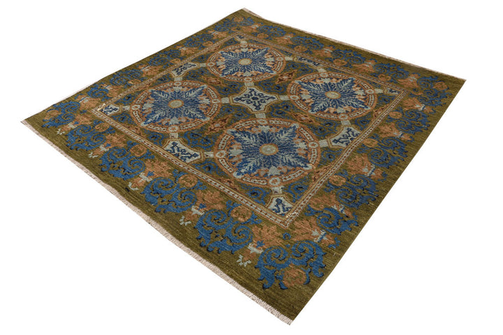 Olive Gabbeh 5' 11 x 5' 11 - No. 52264 - ALRUG Rug Store