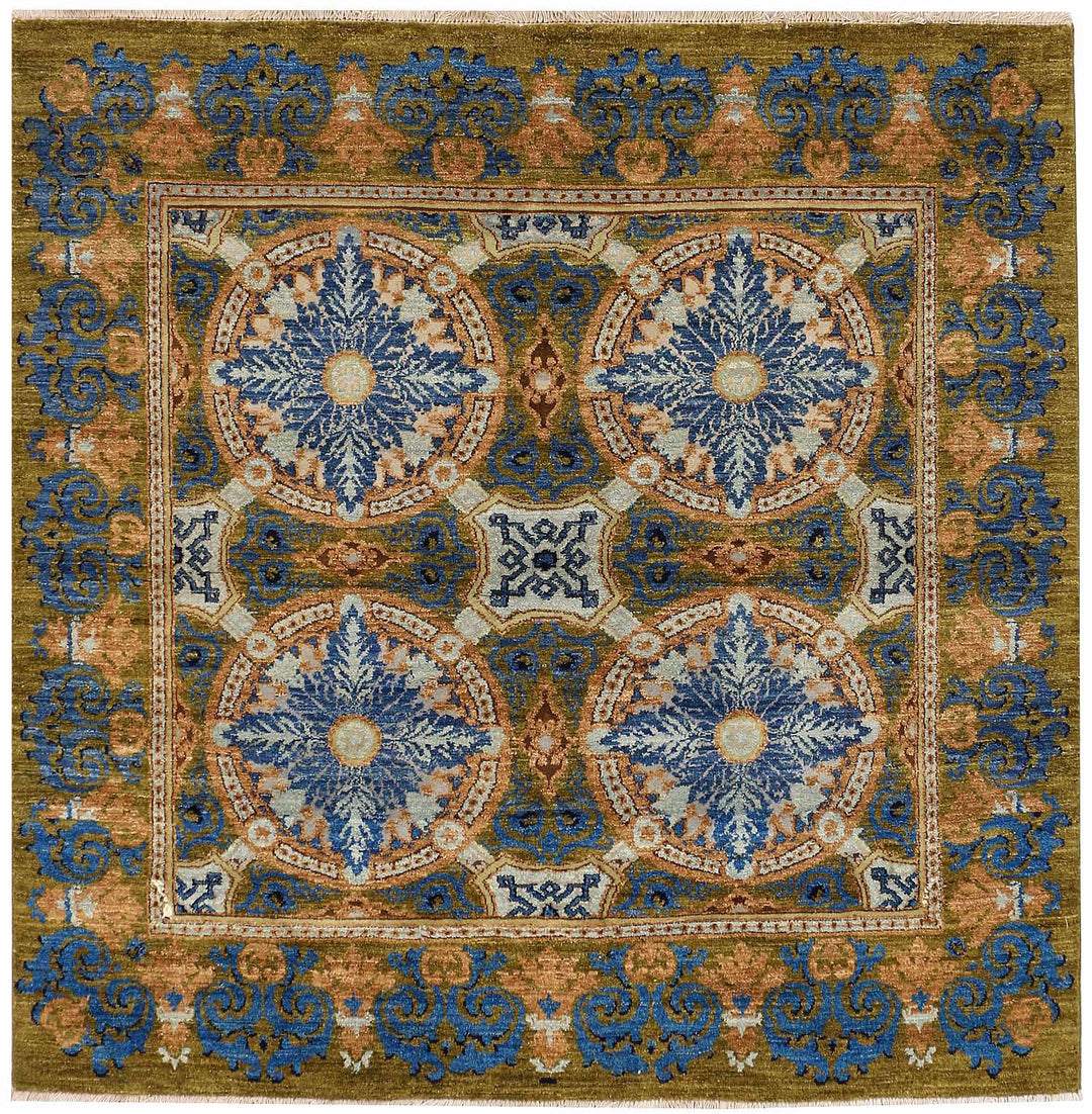 Olive Gabbeh 5' 11 x 5' 11 - No. 52264 - ALRUG Rug Store