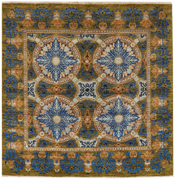 Olive Gabbeh 5' 11 x 5' 11 - No. 52264 - ALRUG Rug Store