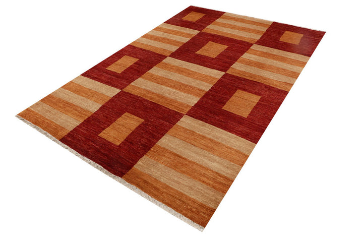 Multi Colored Gabbeh 5' 5 x 7' 10 - No. 52268 - ALRUG Rug Store