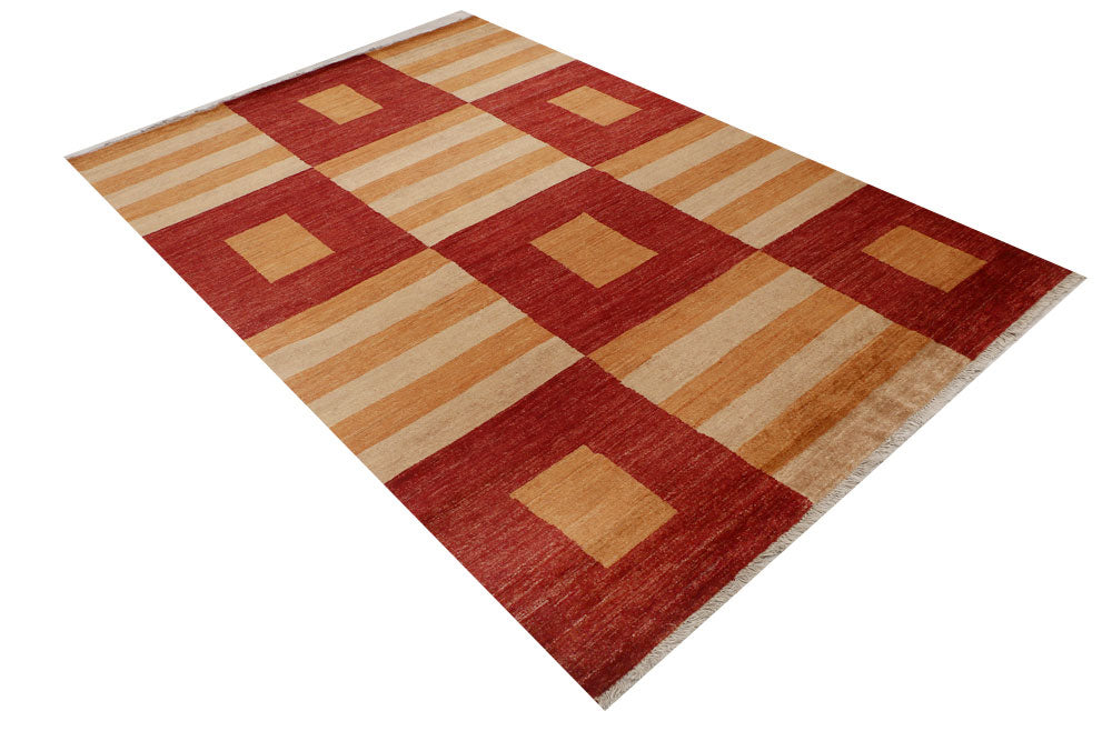 Multi Colored Gabbeh 5' 5 x 7' 10 - No. 52268 - ALRUG Rug Store