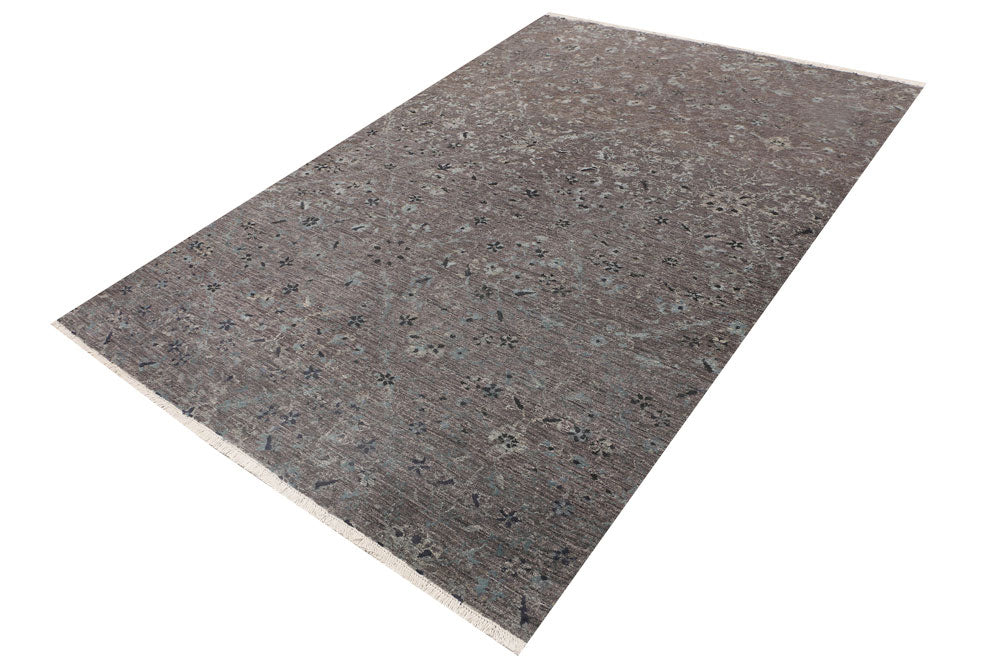 Dim Grey Gabbeh 5' 5 x 7' 11 - No. 52274 - ALRUG Rug Store