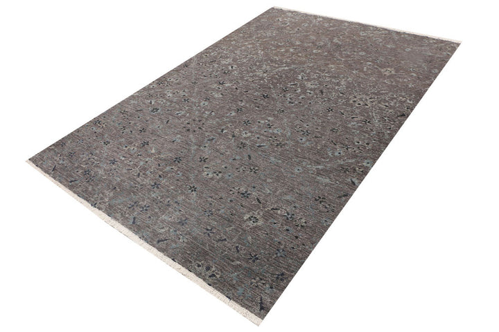 Dim Grey Gabbeh 5' 5 x 7' 11 - No. 52274 - ALRUG Rug Store